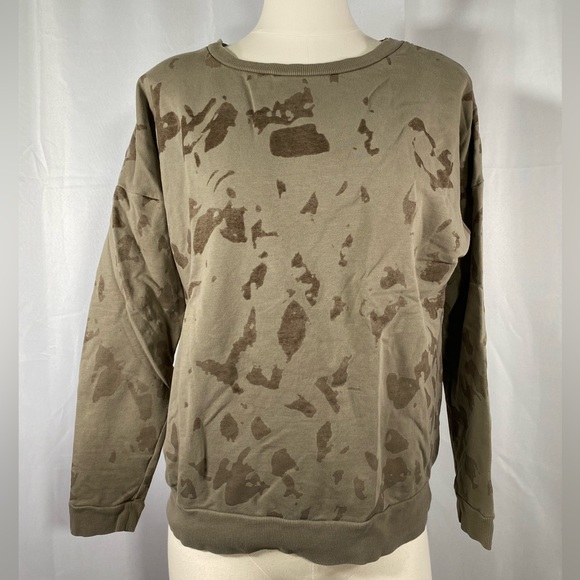 Sweatshirt w raised felt like artsy abstract weekend urban european medium. - Picture 1 of 6